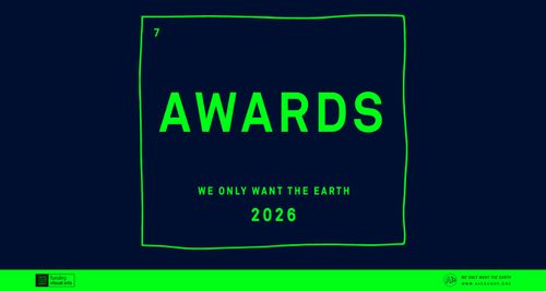 Text based image for We Only Want the Earth 2026 Residency Awards.