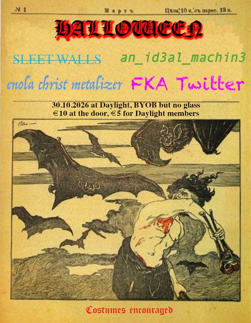 HALLOWEEN EVE: a night of dark industrial, electronic, and glitch
