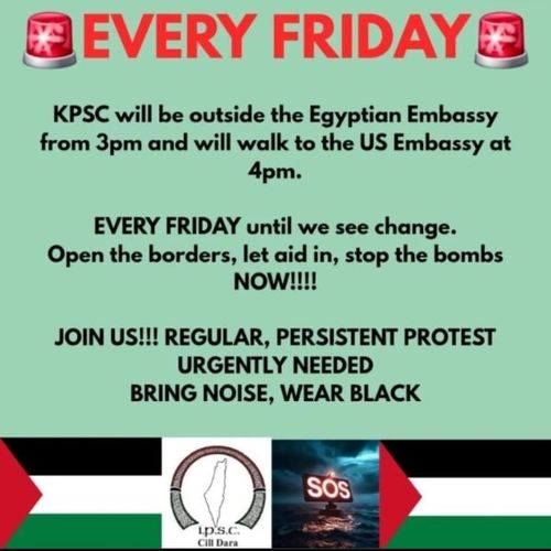 Friday March for Palestine from Egyptian Embassy to US Embassy